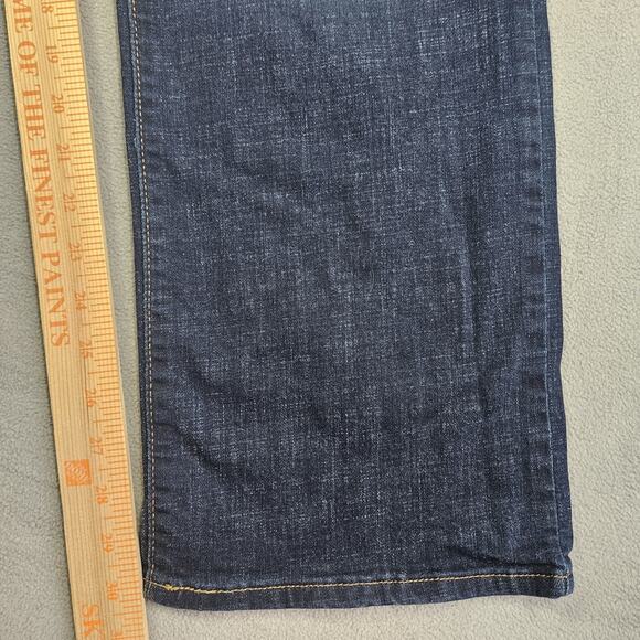 Levis Classic Boot Jeans Womens 20W Dark Wash Blue Stretch Denim Mid Rise - Picture 11 of 13